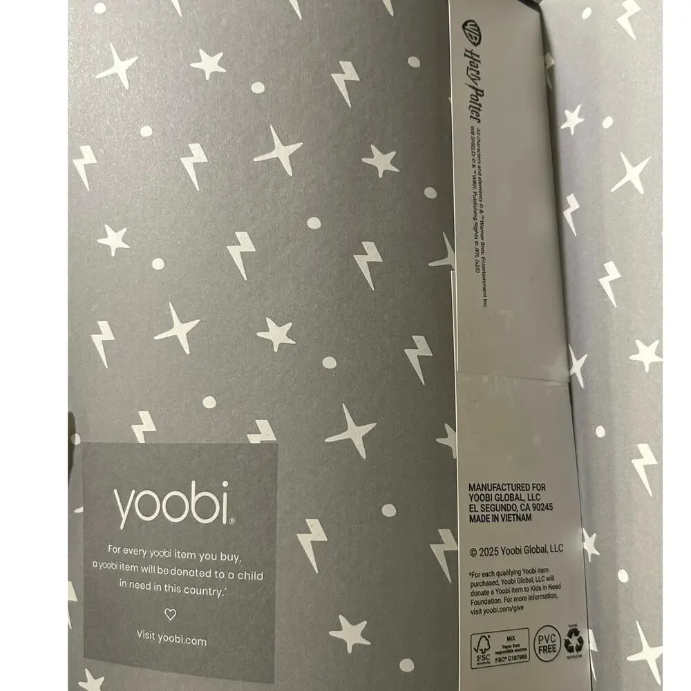 Harry Potter x Yoobi Hogwarts Journal Notebook – New – 100 Lined Pages